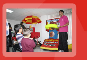Ferias, juegos y concursos. Decoracion, shows y refrigerios.